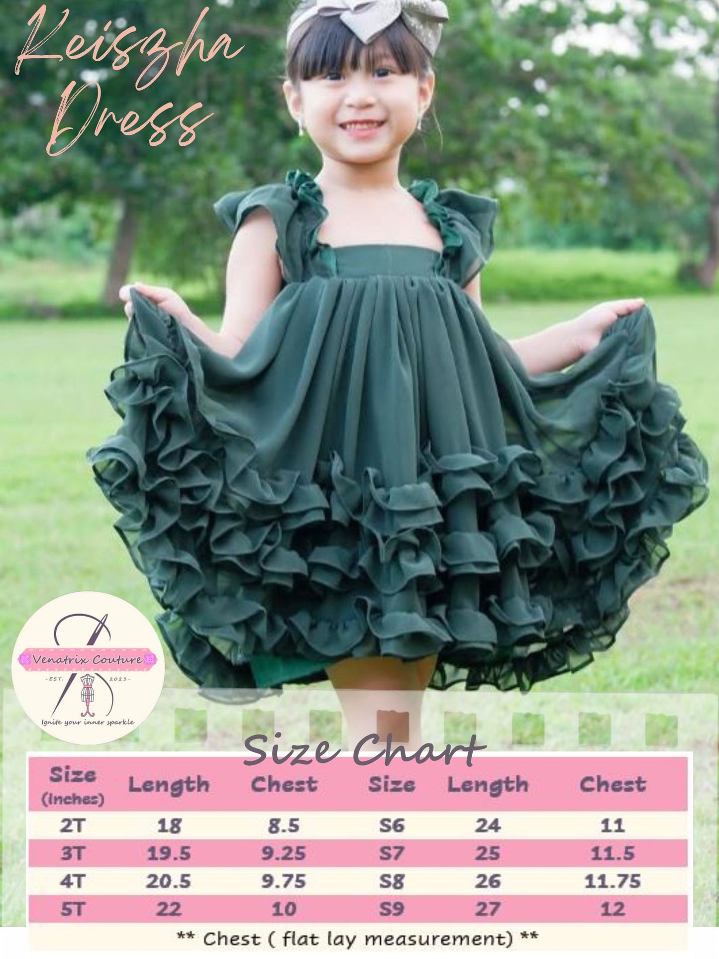 x. Handsewn Keiszha Dress for Girls