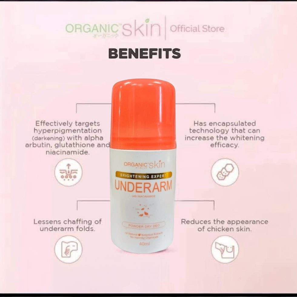 Organic Skin whitening Underarm Deodorant