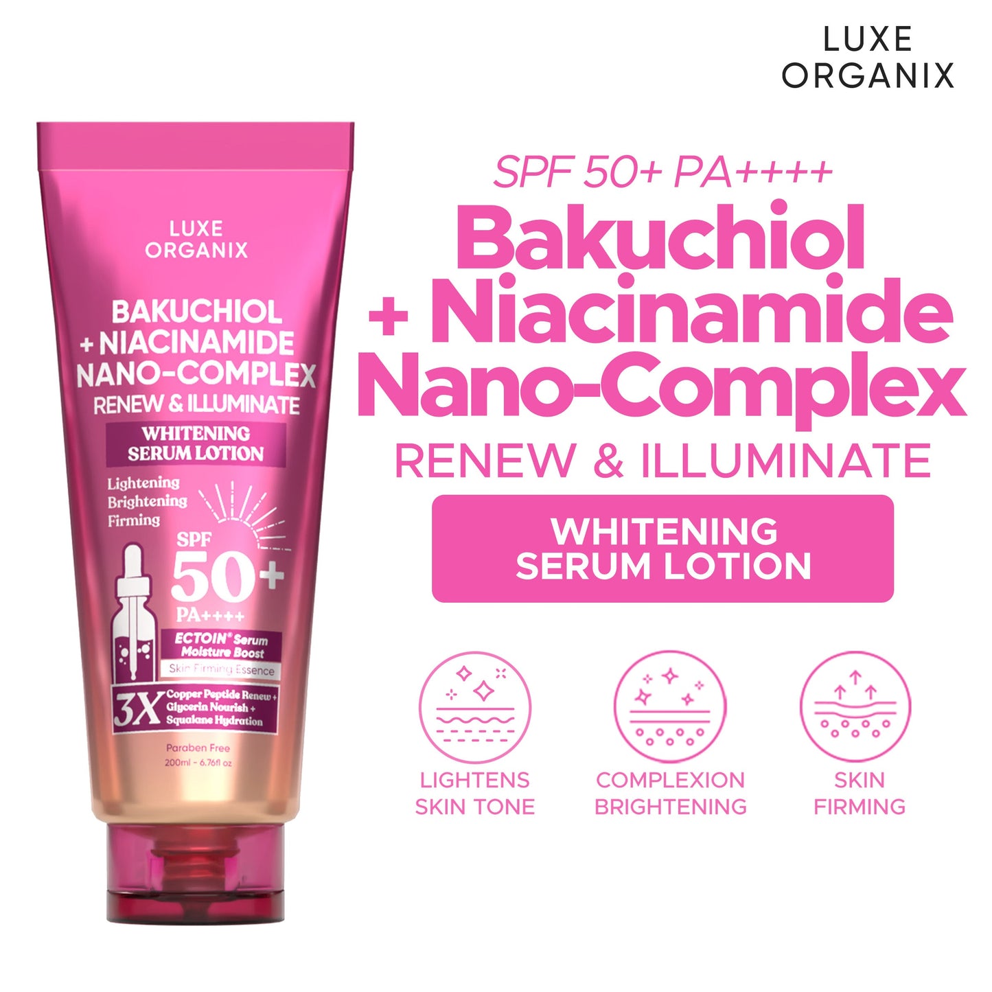 Luxe Organix Whitening Serum Lotion