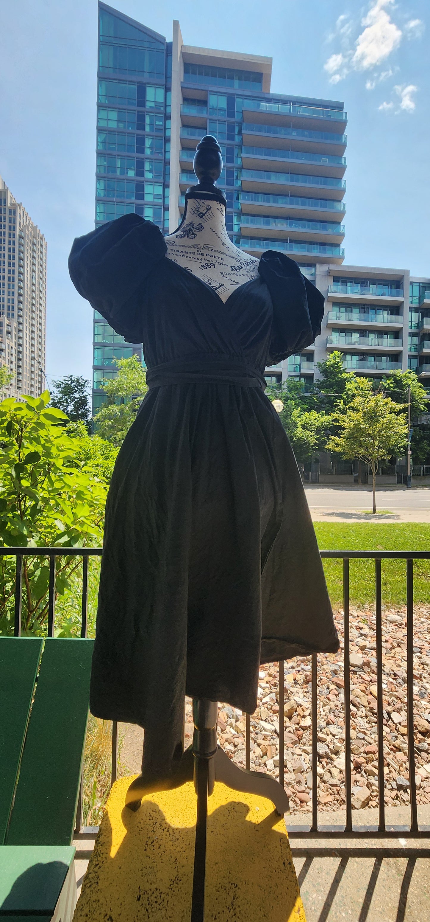 x. Handsewn Scarlet Dress - Plain Prints