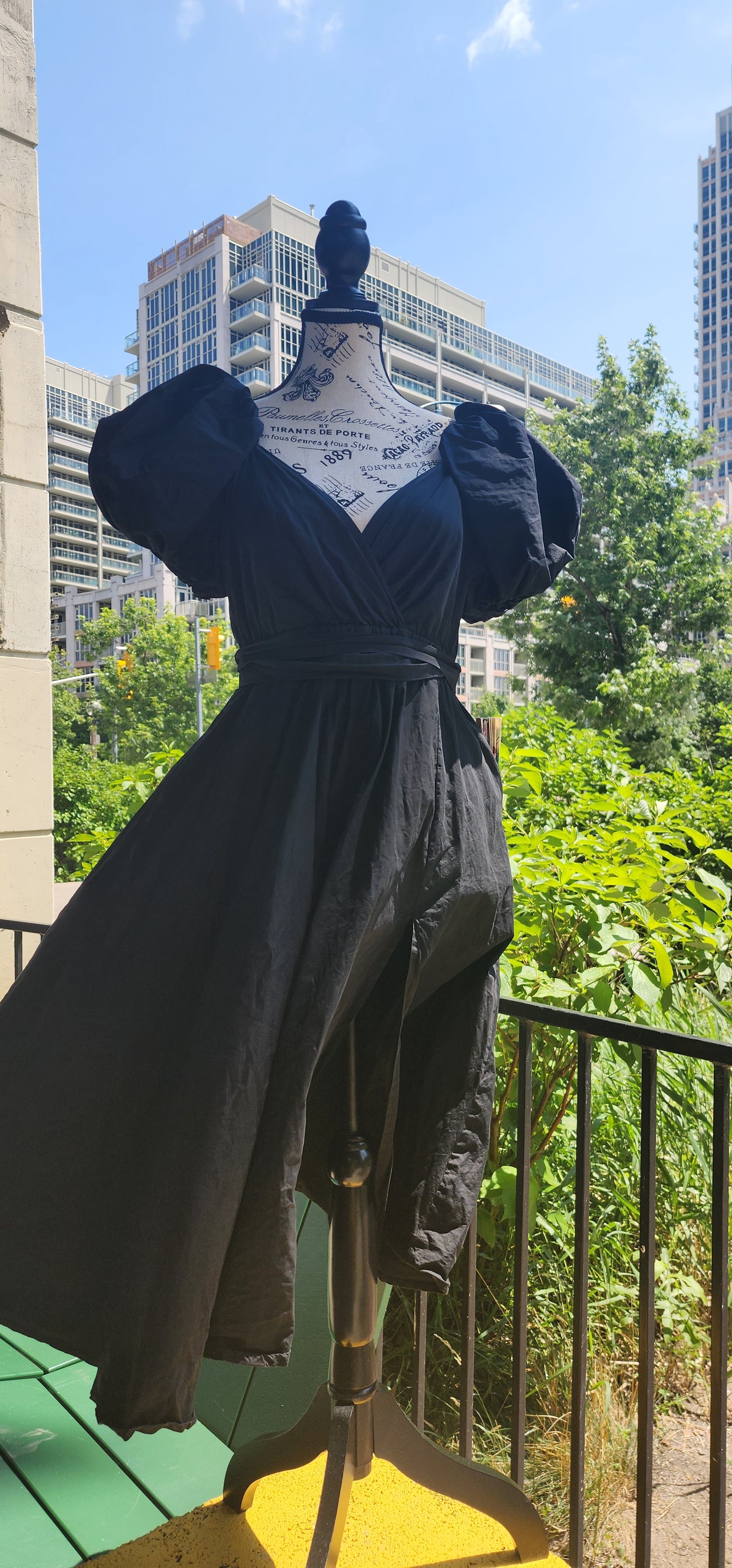 x. Handsewn Scarlet Dress - Plain Prints