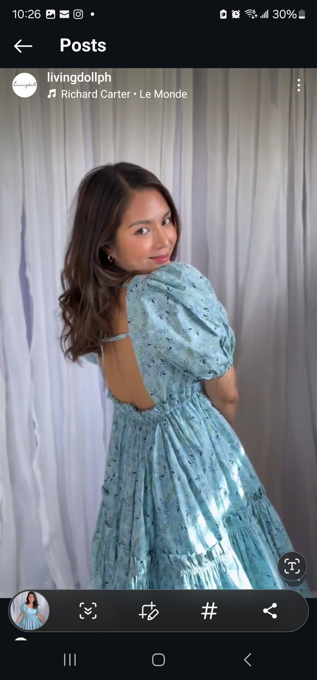 x. Handsewn Sabine Dress