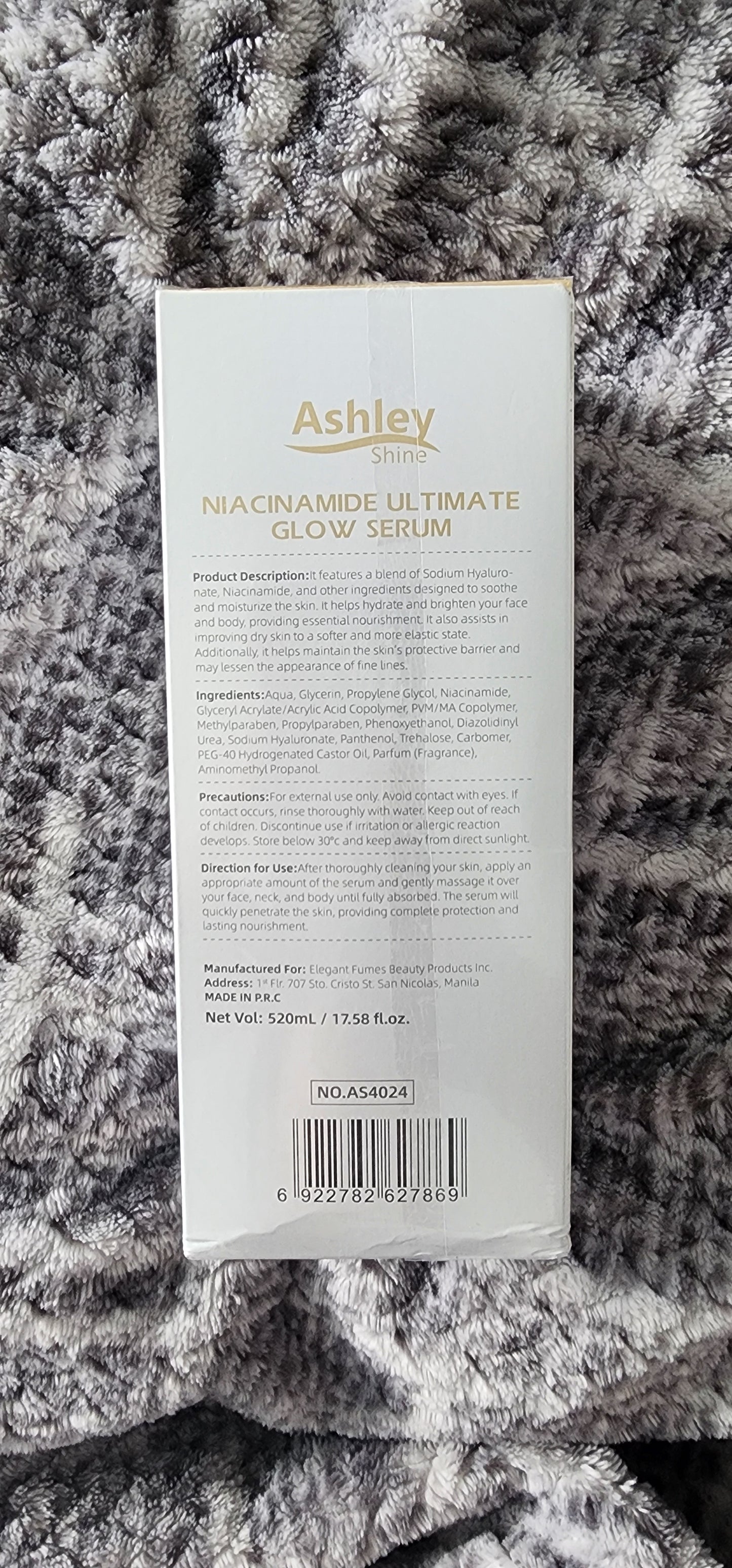 Ashley Shine Niacinamide Pure Serum 2 in 1 for Face and Body