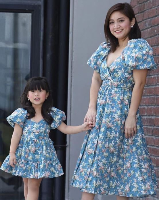x. Handsewn Scarlet Mini Dress for Girls