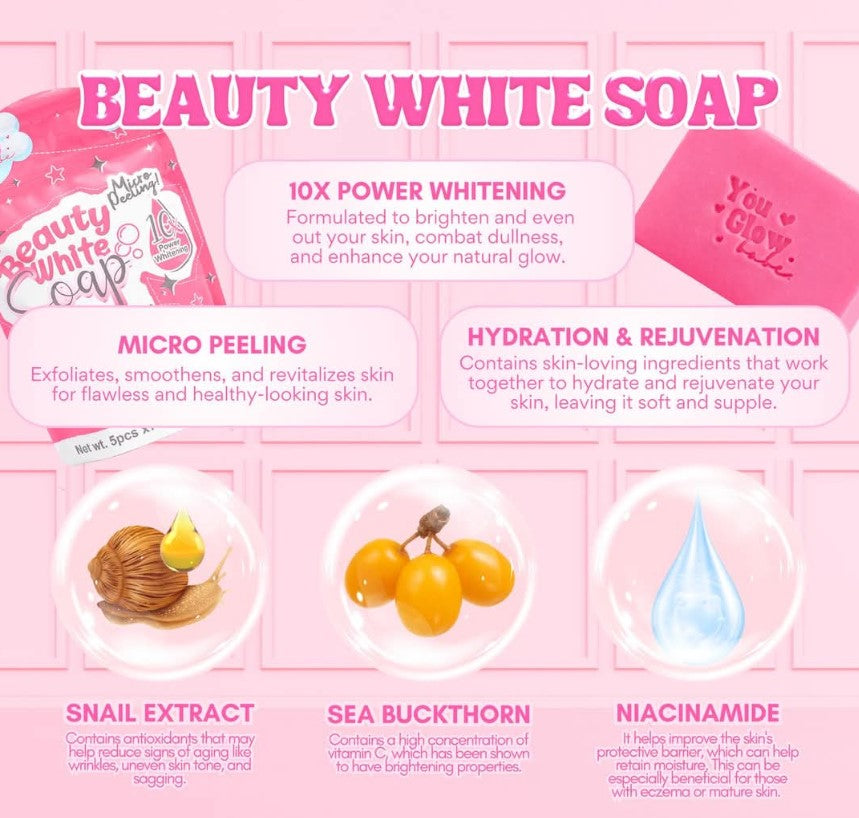 Beauty White Soap - 5pcs x 70g
