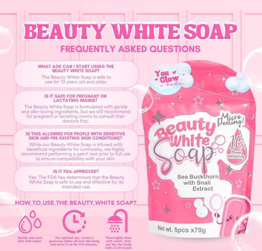 Beauty White Soap - 5pcs x 70g