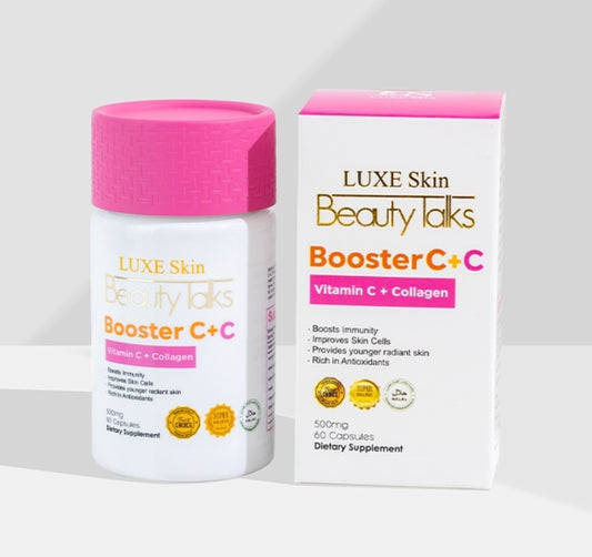 ON ORDER - LuxeSkin Beauty Talks Booster C+C (Vitamin C + Collagen) (500mg)